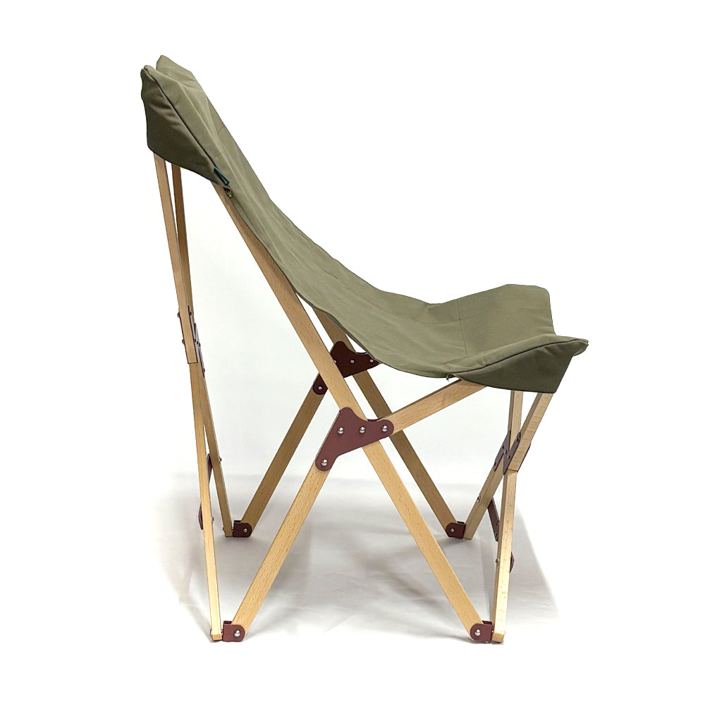 "PARAGON" FOLDING CAMP CHAIR OLIVE