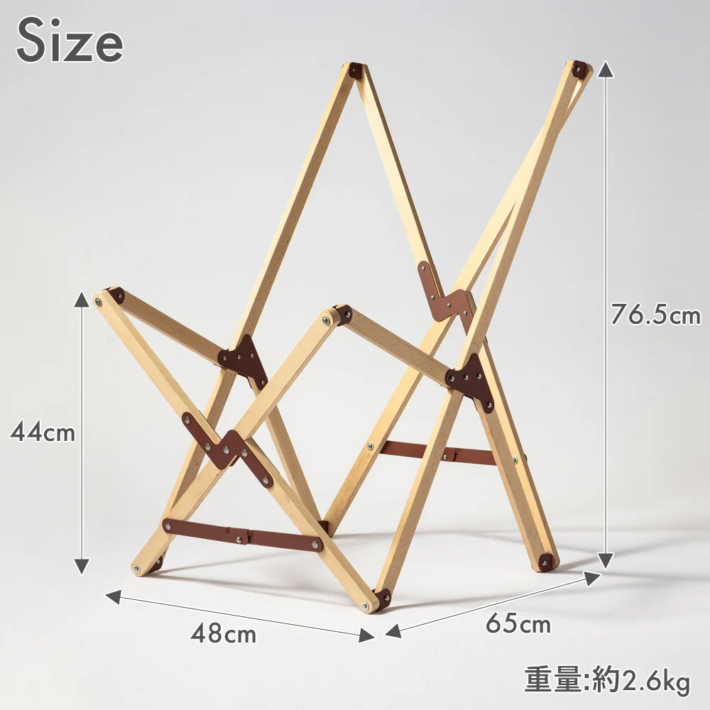 "PARAGON" FOLDING CAMP CHAIR LEATHER SEAT TYPE