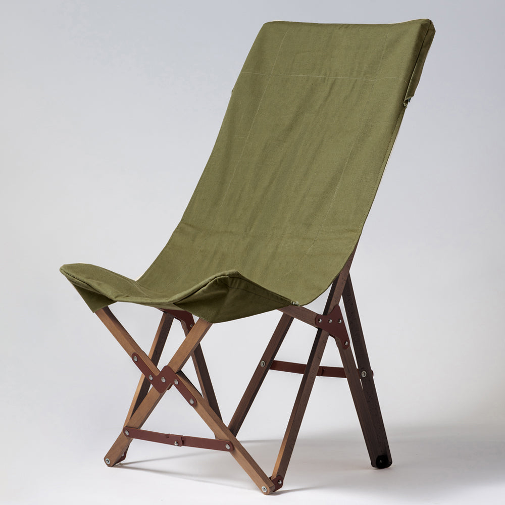 "PARAGON" FOLDING CAMP CHAIR HIGH BACK TYPE OLIVE