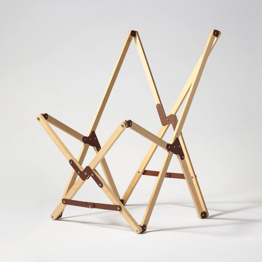 "PARAGON" FOLDING CAMP CHAIR LEATHER SHEET TYPE