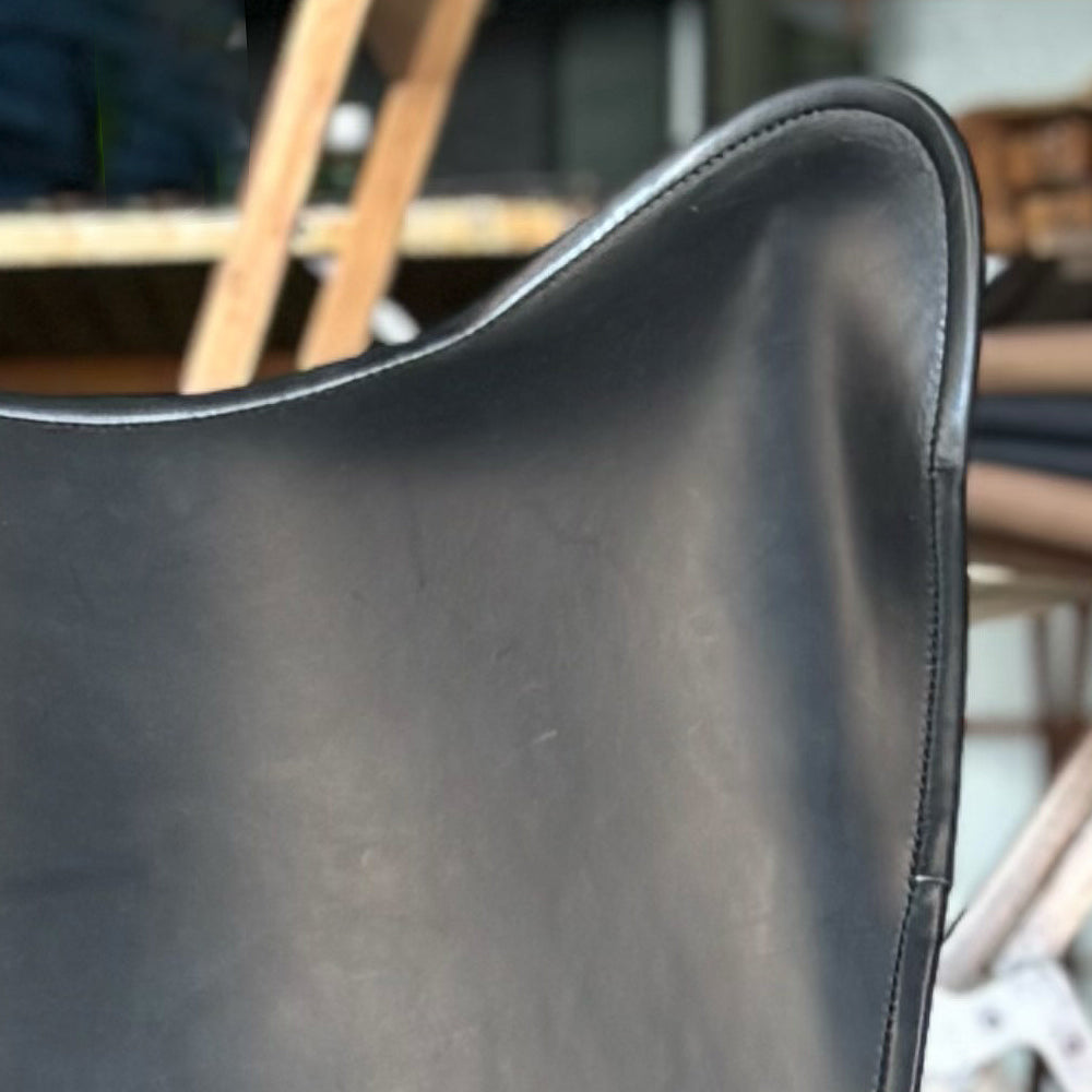 "PARAGON" FOLDING CAMP CHAIR LEATHER SHEET / HIGH BACK TYPE